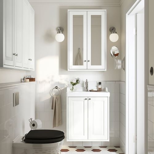 TÄNNFORSEN lavabo dolabı, beyaz, 60x48x63 cm, 1 kapaklı