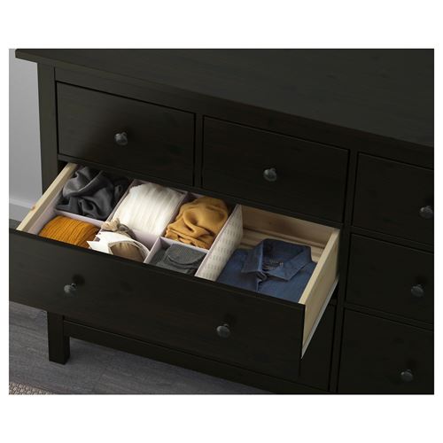 HEMNES 8 çekmeceli şifonyer, venge