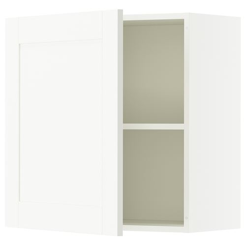 KNOXHULT mutfak duvar dolabı, dekoratif beyaz, 60x60 cm, 1 kapaklı