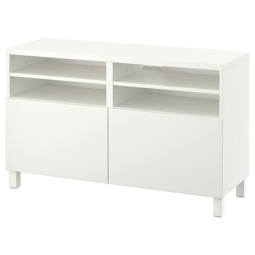 BESTÅ tv sehpası, beyaz, 120x40x74 cm, LAPPVIKEN, STUBBARP