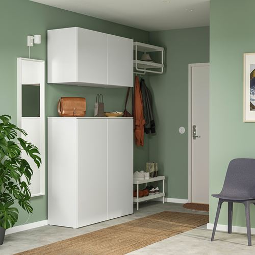 PLATSA/FONNES PLATSA dolap sistemi, beyaz, 122x42x220 cm