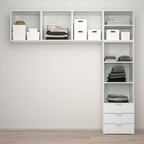 PLATSA PLATSA gardırop, beyaz, 240x42x241 cm