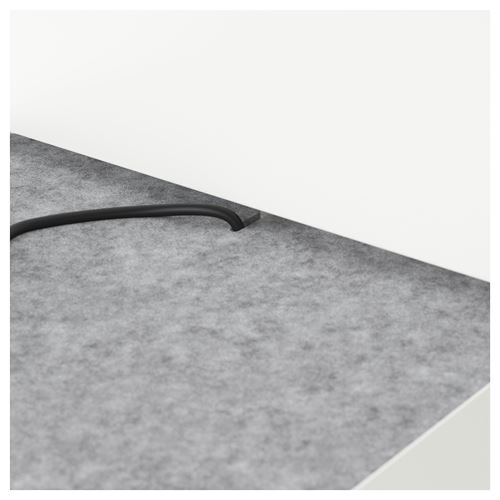 NORDLI çift kişilik baza seti, beyaz, 160x200 cm, 6 çekmeceli