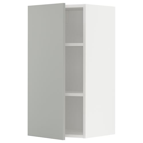 METOD mutfak duvar dolabı, HAVSTORP açık gri-koyu gri, 40x80 cm, 1 kapaklı