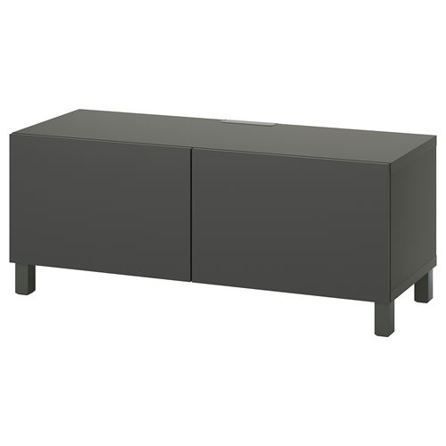 BESTÅ tv sehpası, koyu gri, 120x42x48 cm, LAPPVIKEN, STUBBARP