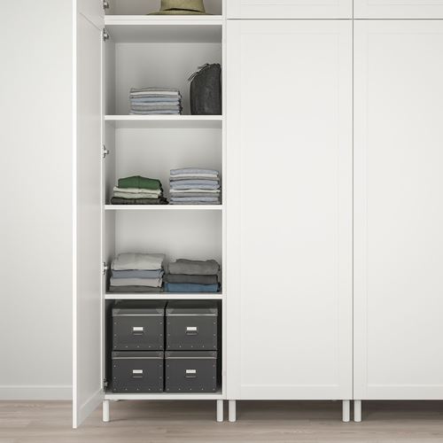 PLATSA/SANNIDAL PLATSA gardırop, beyaz, 300x57x271 cm