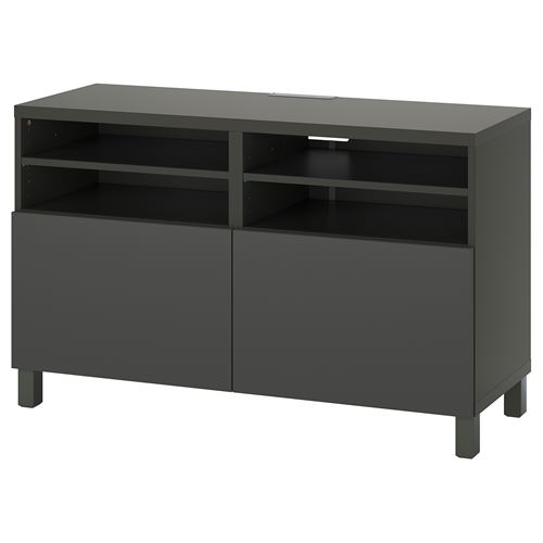 BESTÅ tv sehpası, koyu gri, 120x42x74 cm, LAPPVIKEN, STUBBARP