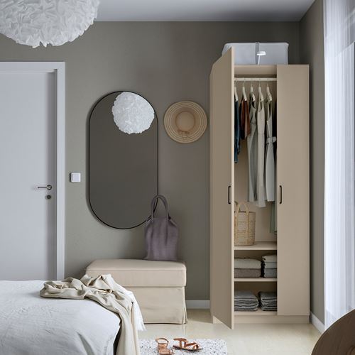 PAX/FORSAND PAX gardırop, gri-bej, 75x60x201 cm