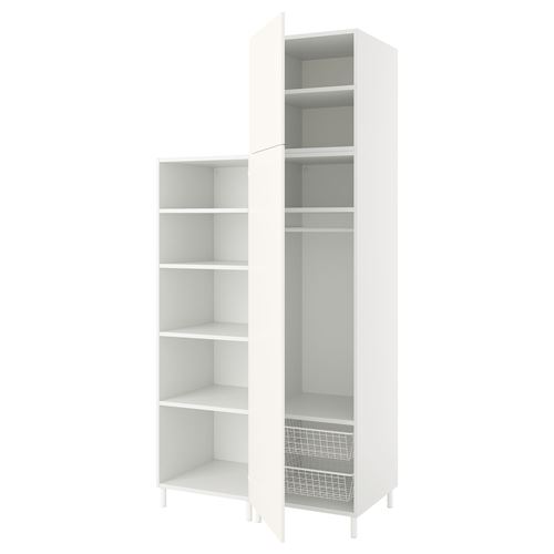 PLATSA/FONNES PLATSA gardırop, beyaz, 120x57x251 cm