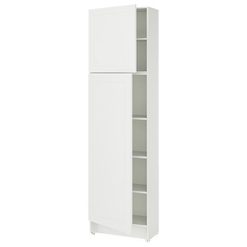 KNOXHULT mutfak boy dolabı, dekoratif beyaz, 60x31x213 cm