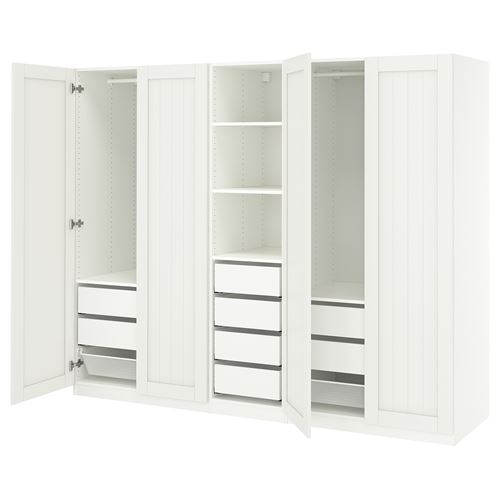 PAX/GULLABERG PAX gardırop, beyaz, 250x60x201 cm