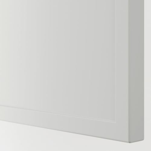 METOD/MAXIMERA mutfak boy dolabı, ASPUDDEN açık gri, 60x60x220 cm, 1 kapaklı, 4 çekmeceli,2 raflı ve 2 ön panelli