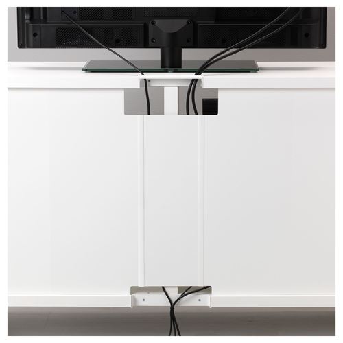 BESTÅ tv sehpası, beyaz, 120x40x74 cm, LAPPVIKEN, STUBBARP, fren raylı