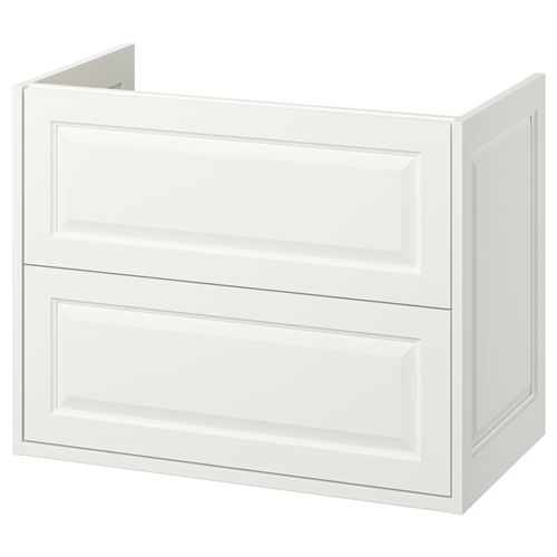 TÄNNFORSEN lavabo dolabı, beyaz, 80x48x63 cm, 2 çekmeceli