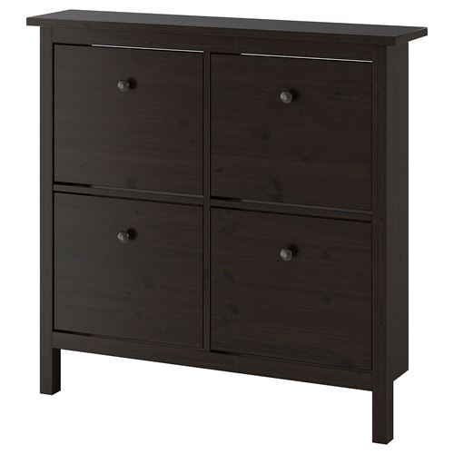 HEMNES ayakkabı dolabı, venge, 107x22x101 cm, 4 bölmeli