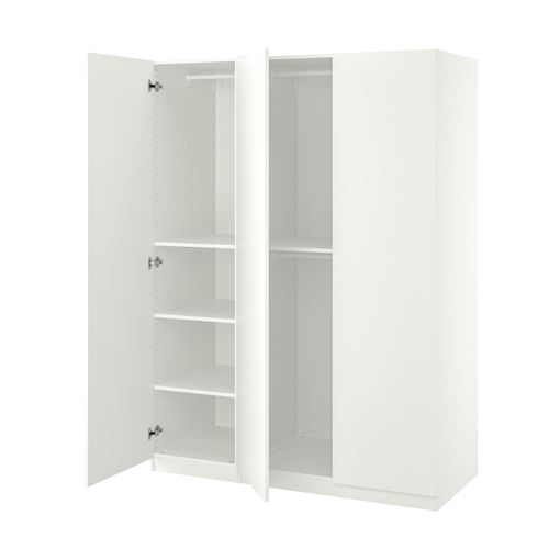 PAX/FORSAND PAX gardırop, beyaz, 150x60x201 cm