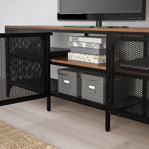 FJÄLLBO tv sehpası, siyah, 150x54 cm