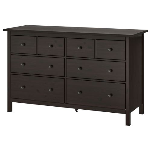 HEMNES 8 çekmeceli şifonyer, venge