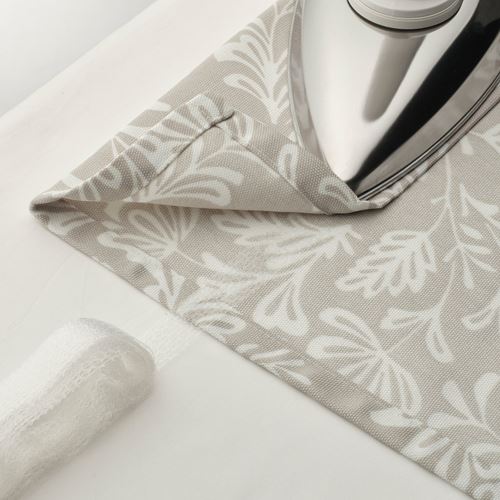 SNÖRUTA fon perde/2 kanat, açık gri-bej-beyaz, 145x300 cm, ışık filtreleyici, polyester