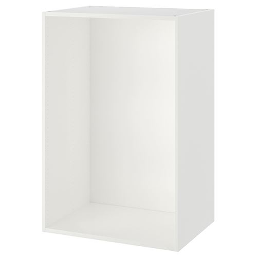 PLATSA gardırop iskeleti, beyaz, 80x55x120 cm