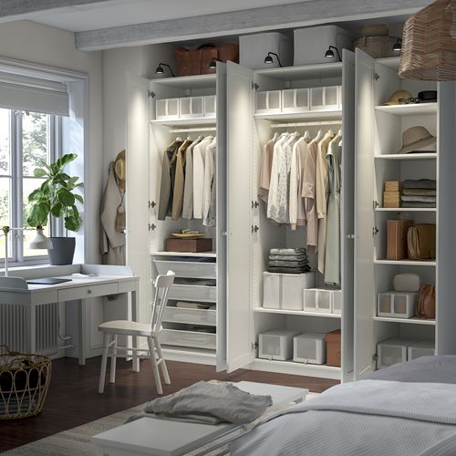 PAX/GULLABERG PAX gardırop, beyaz, 250x60x236 cm
