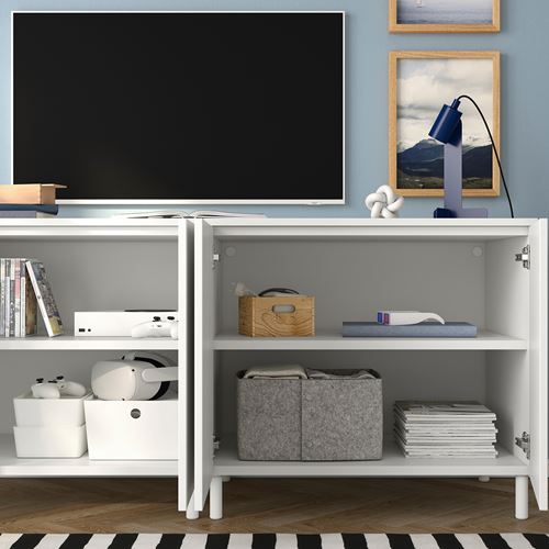 PLATSA/FONNES PLATSA dolap sistemi, beyaz, 160x57x73 cm