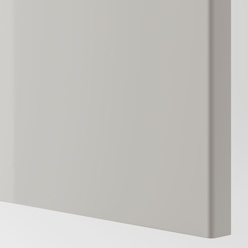 FARDAL gardırop kapağı, parlak cila-açık gri, 50x229 cm, menteşesiz