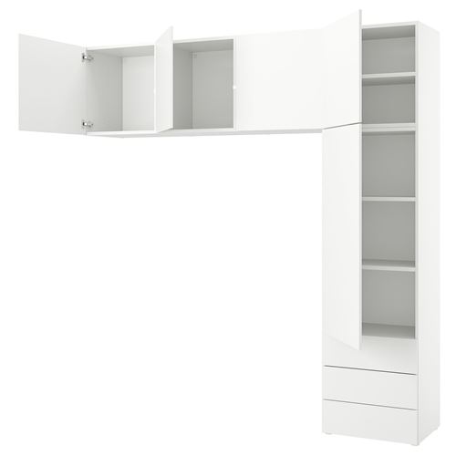PLATSA PLATSA gardırop, beyaz, 240x42x241 cm