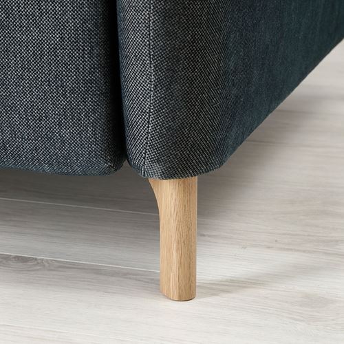 FAMMARP berjer ve puf, tallmyra siyah-gri, ahşap