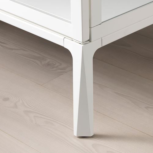MILSBO cam vitrin, beyaz, 73x175 cm