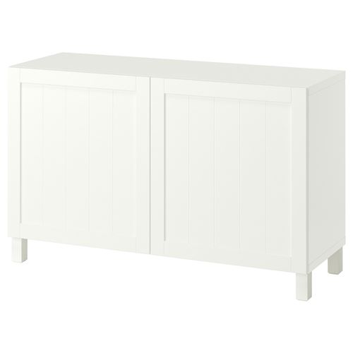 BESTÅ dolap kombinasyonu, beyaz, 120x42x74 cm, PIPMAKARE, STUBBARP