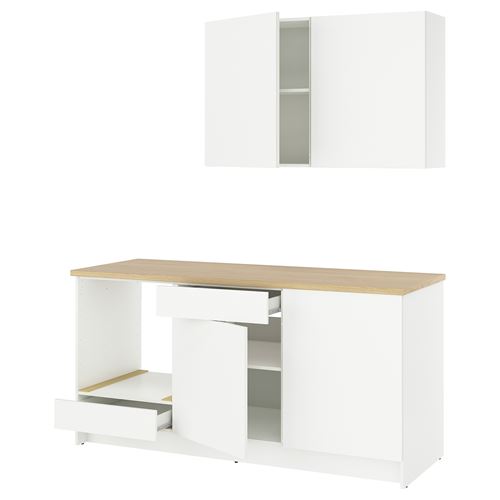 KNOXHULT mutfak dolabı kombinasyonu, beyaz, 180x61x220 cm, Batarya dahil değildir.