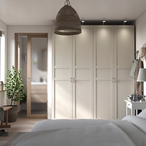 PAX/FLISBERGET PAX gardırop, bej, 200x60x236 cm