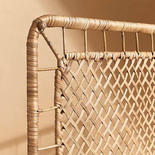 TOLKNING yatak başı, rattan, el yapımı
