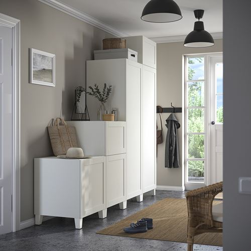 PLATSA/SANNIDAL PLATSA gardırop, beyaz, 240x57x231 cm