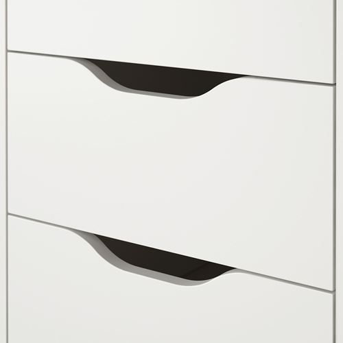ALEX keson, beyaz-siyah, 36x76 cm, çekmeceli