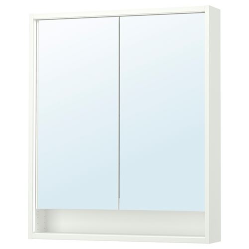 FAXÄLVEN banyo duvar dolabı, beyaz, 80x15x95 cm