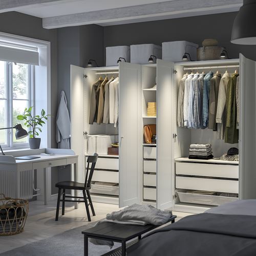 PAX/GULLABERG PAX gardırop, beyaz, 250x60x201 cm