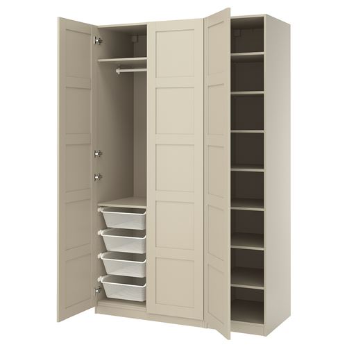PAX/BERGSBO PAX gardırop, bej, 150x60x236 cm
