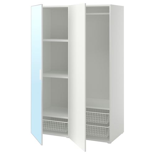 PLATSA PLATSA gardırop, beyaz, 120x57x181 cm