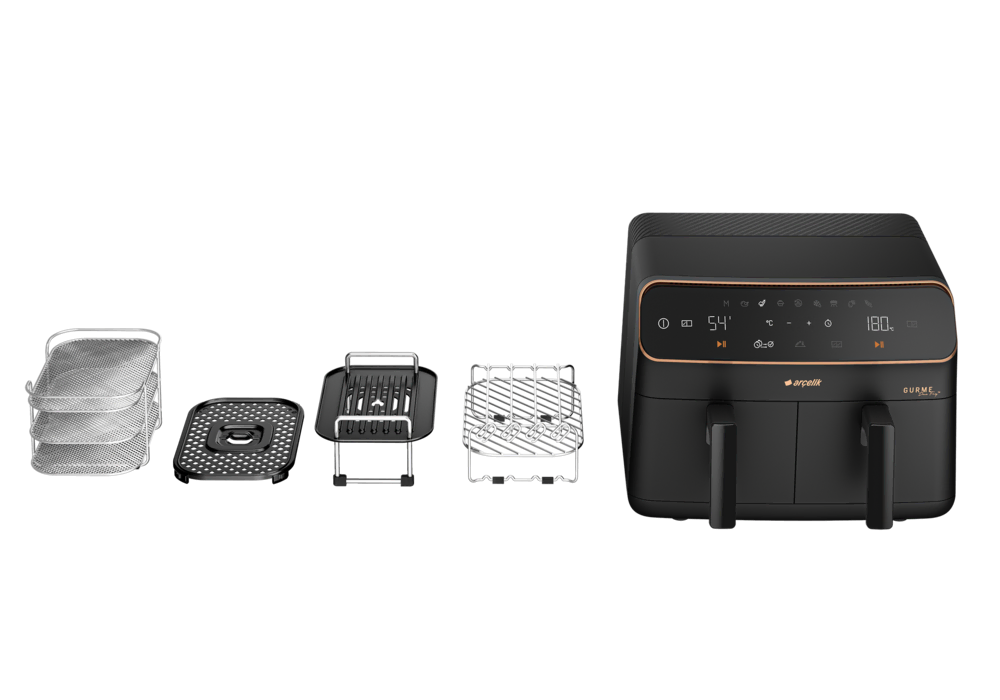 FR 9284 Arçelik Gurme DuoFry™ Airfryer & Az Yağlı Fritöz