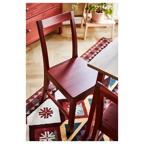 PINNTORP ahşap sandalye, kırmızı