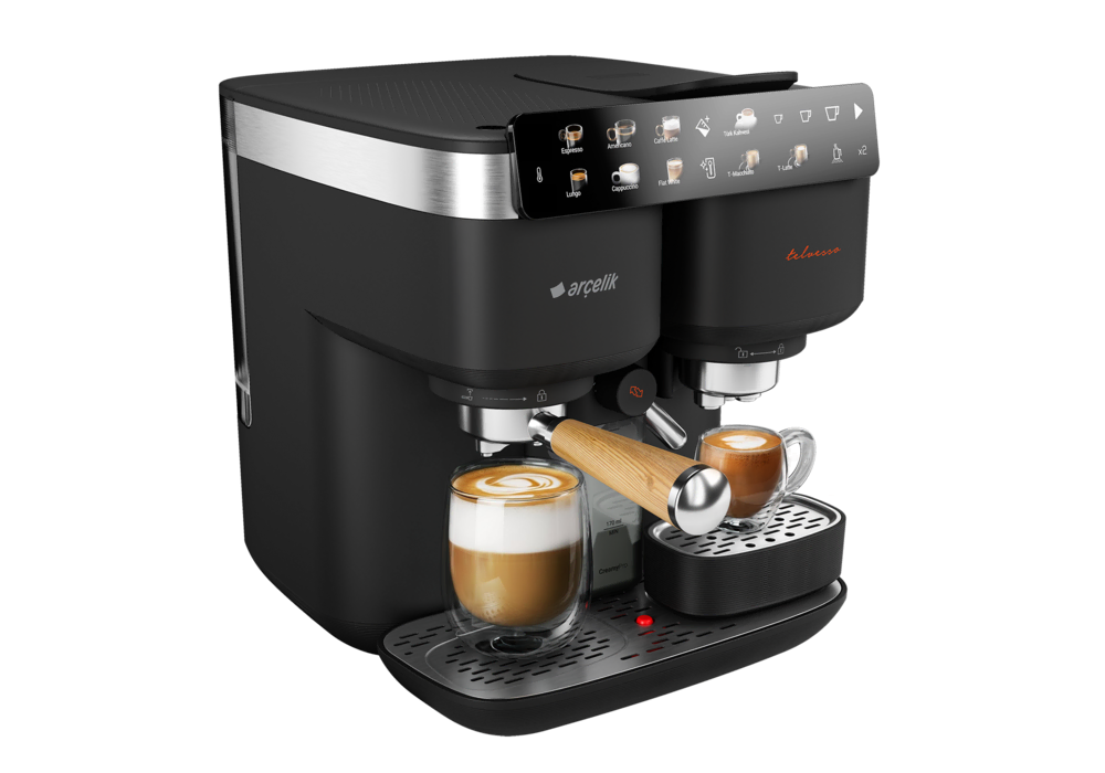 Arçelik TEM 9690 Telvesso® Türk Kahvesi Makinesi & Yarı Otomatik Espresso Makinesi