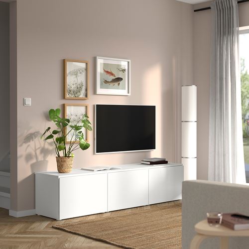 PLATSA/FONNES PLATSA dolap sistemi, beyaz, 180x42x43 cm