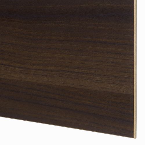 PAX/MEHAMN PAX sürgü kapaklı gardırop, koyu gri-siyah-koyu kahverengi-meşe görünümlü, 150x66x236 cm