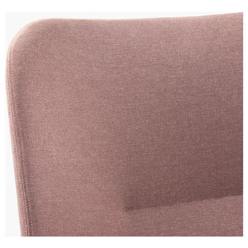 VEDBO berjer, gunnared açık kahverengi-pembe, yüksek arkalıklı