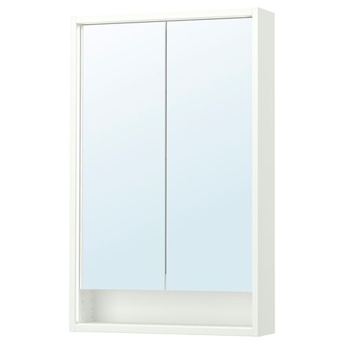 FAXÄLVEN banyo duvar dolabı, beyaz, 60x15x95 cm