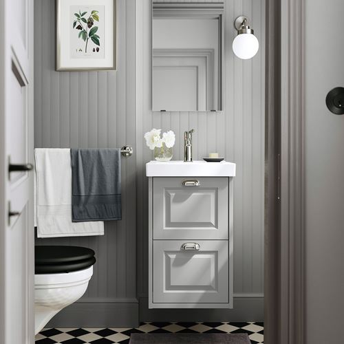 LETTAN banyo aynası, renksiz, 40x95 cm