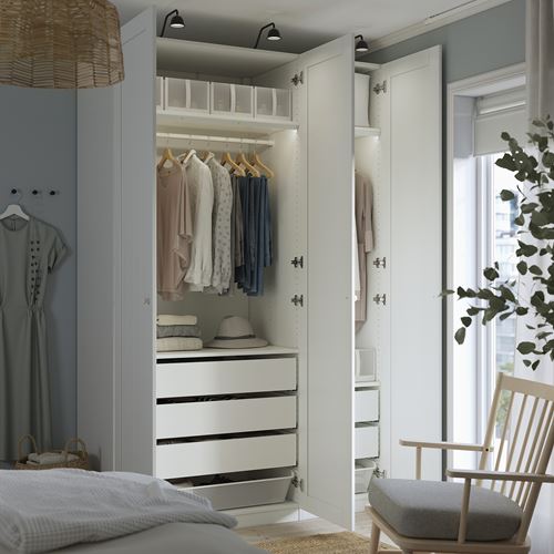 PAX/GULLABERG PAX gardırop, beyaz, 150x60x236 cm
