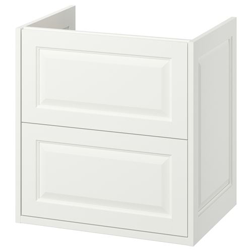 TÄNNFORSEN lavabo dolabı, beyaz, 60x48x63 cm, 2 çekmeceli